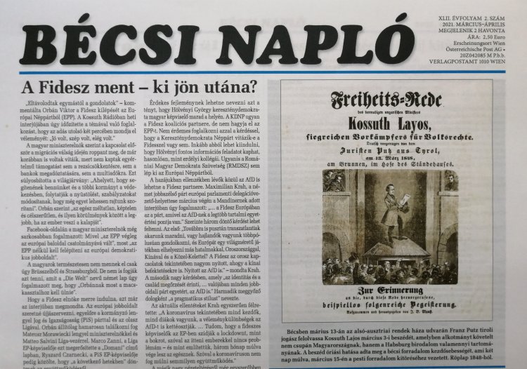 A Bécsi Napló március-áprilisi száma