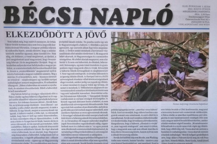 Megjelent a Bécsi Napló idei 3. száma