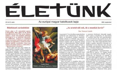 Megjelent az Életünk 2022 szeptemberi száma