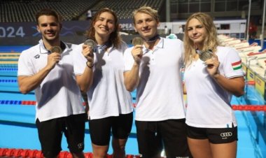 Magyar aranyérem a 4x200 méteres gyorsváltón